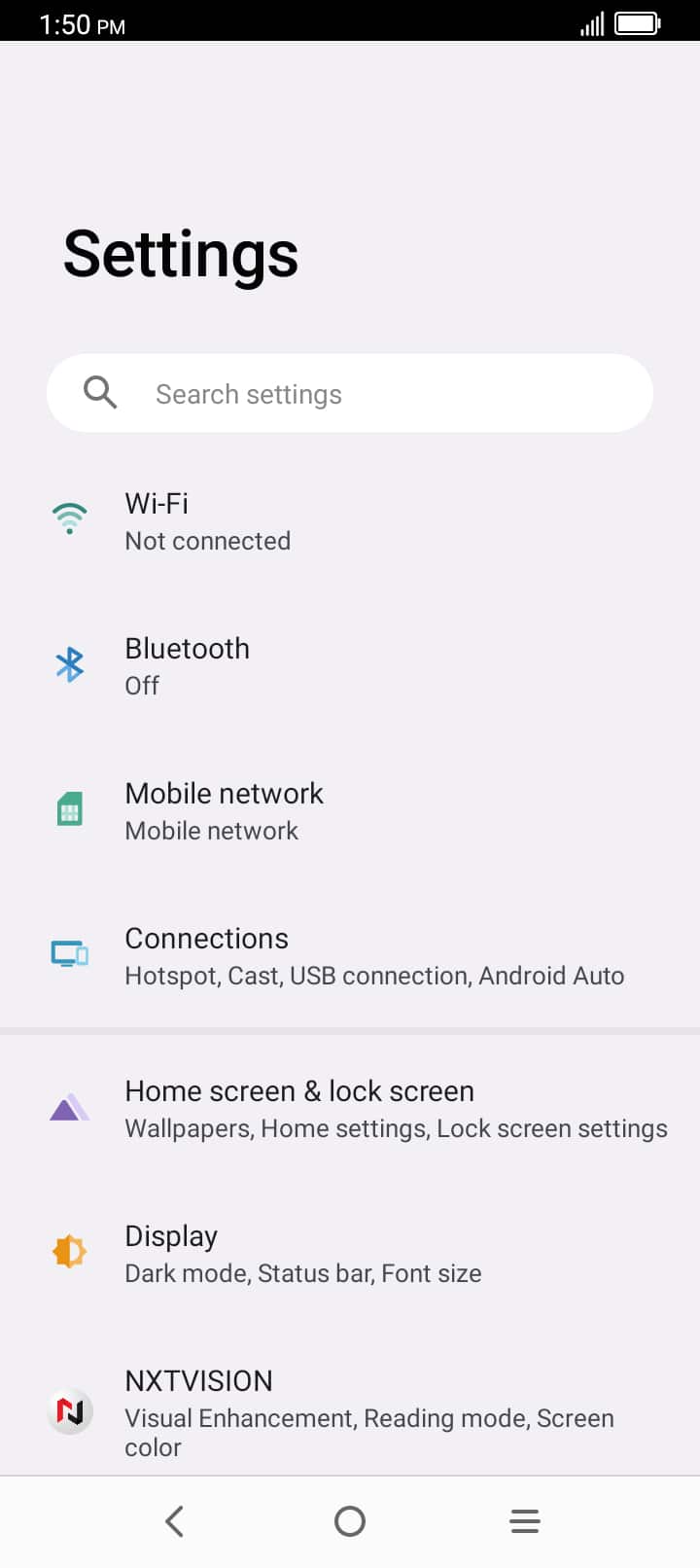 En la aplicación Settings, toca Apps.
