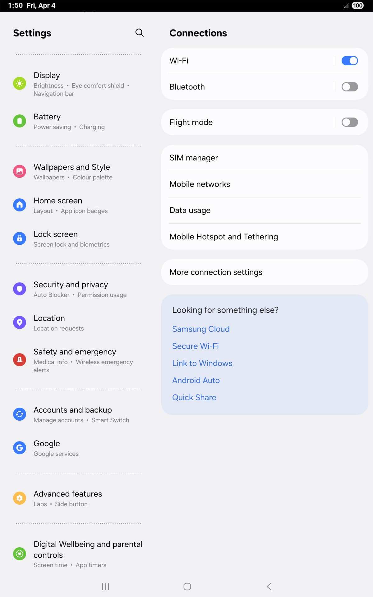 From the Settings app, scroll to and tap Apps.