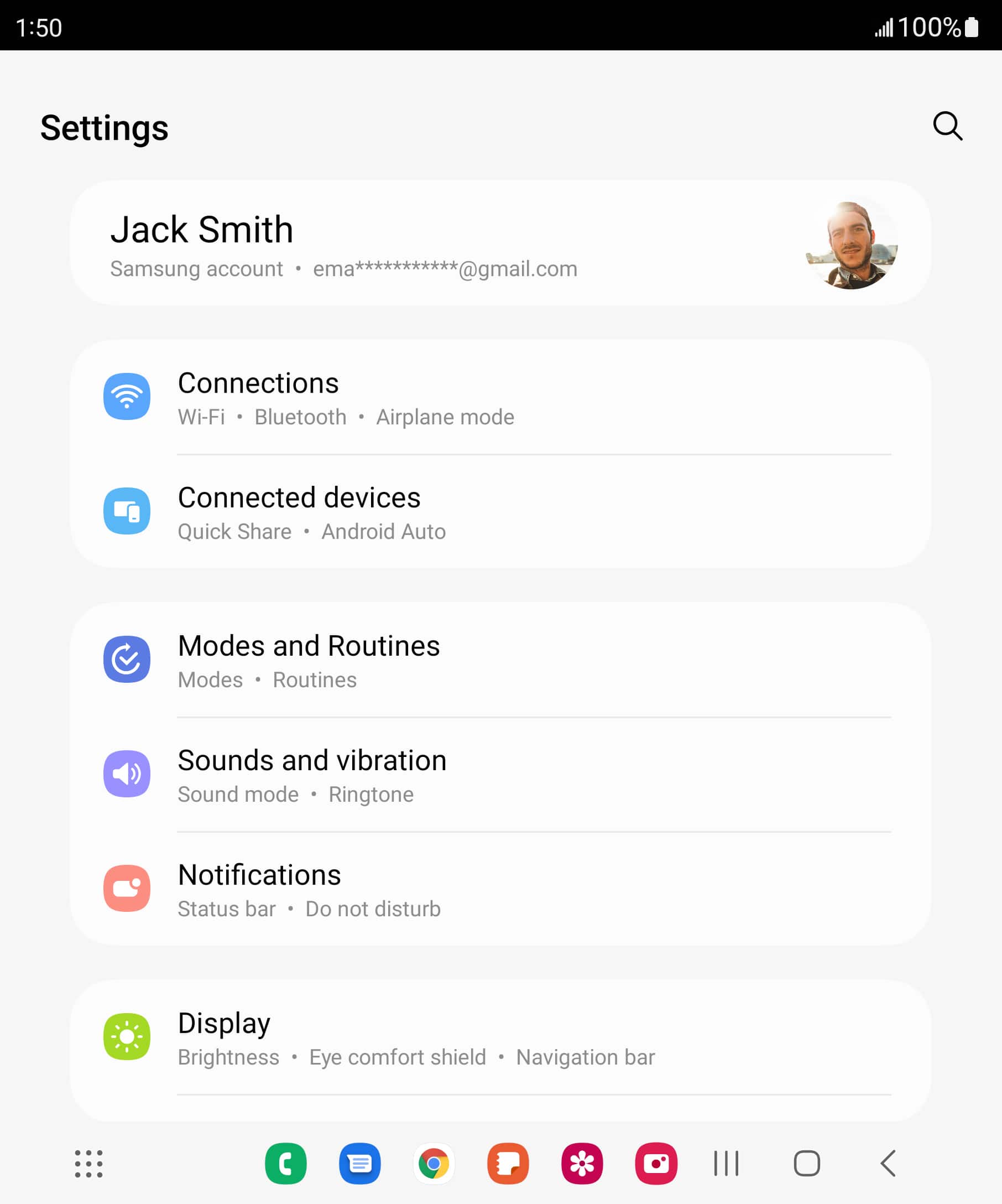 From the Settings app, scroll to and tap Apps.