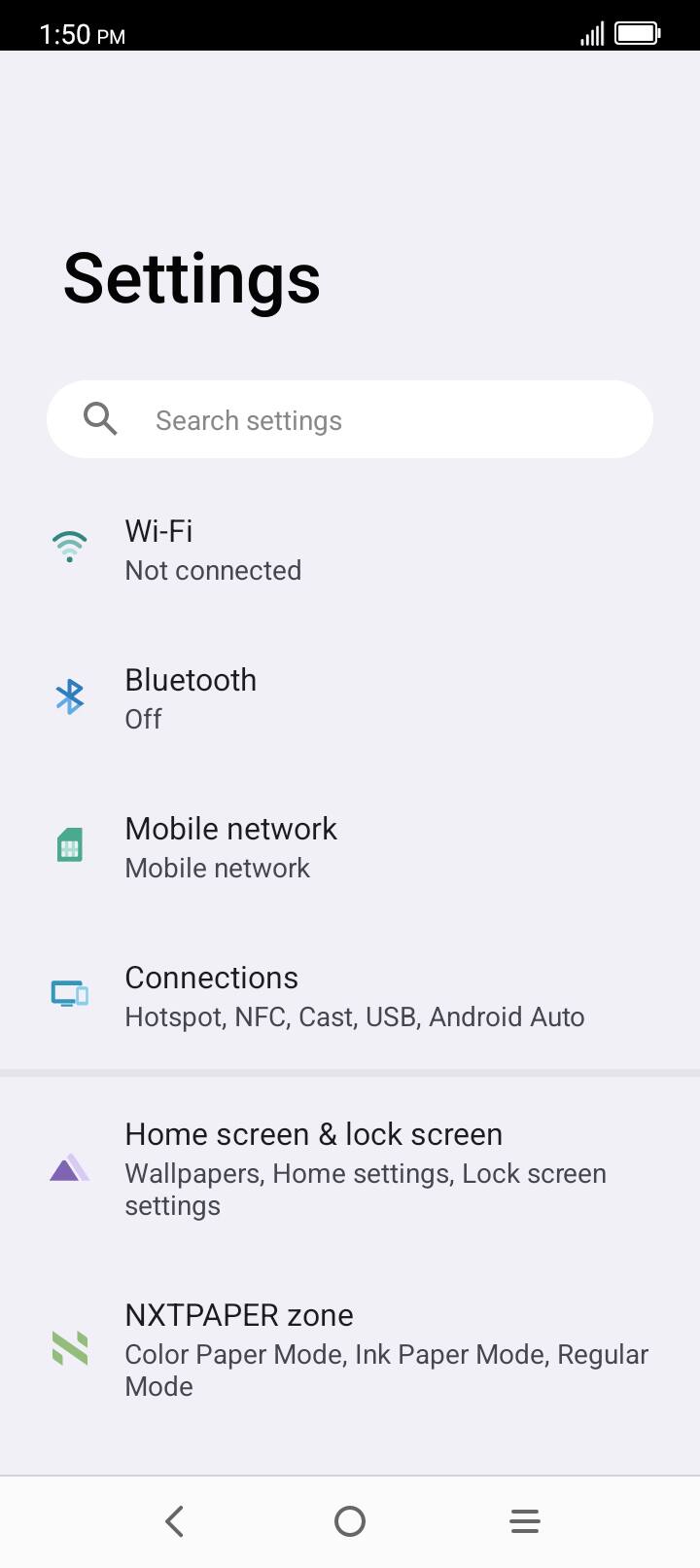En la aplicación Settings, toca Apps.