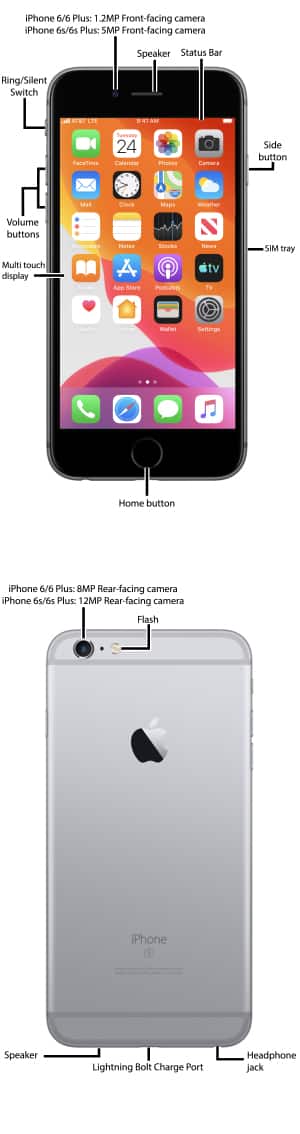 Apple Iphone 6s 6s Plus Diagram At T Device Support