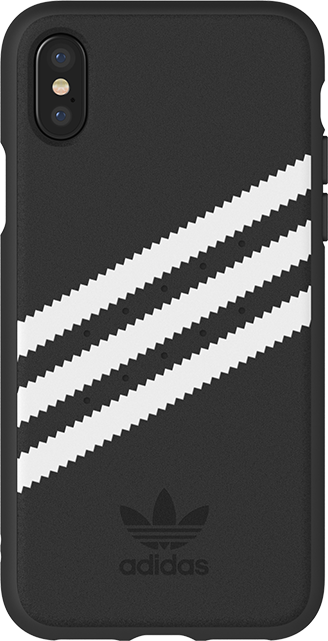 Estuche Adidas Originals Samba, negro con rayas blancas - iPhone X Black  from AT\u0026T