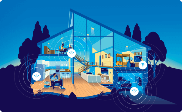 Inside a home with ATT Internet