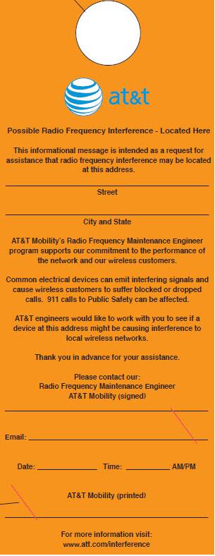 Etiqueta colgante para puerta