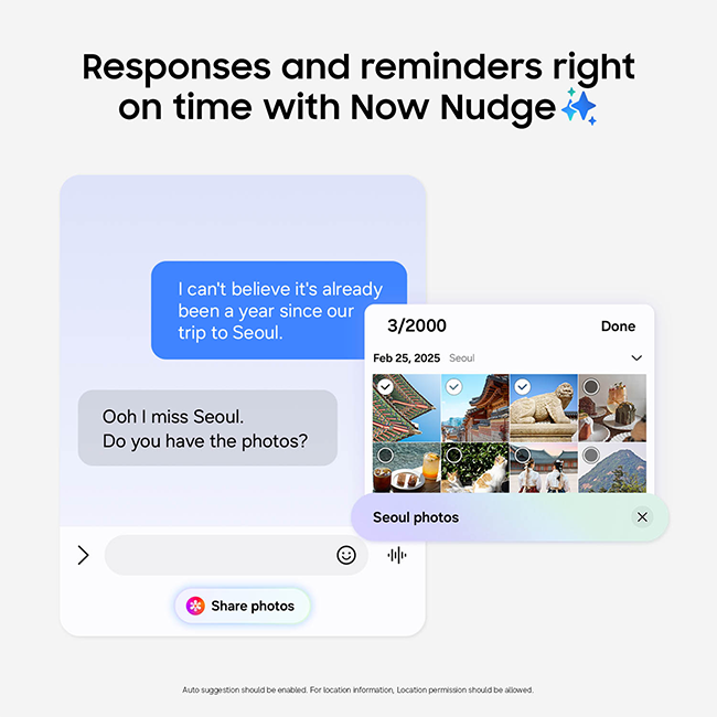 Now Nudge con Galaxy AI