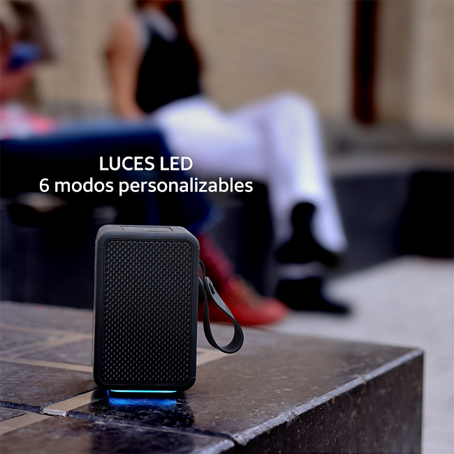 Altavoz Bluetooth AT&T Essentials Retro de 15 W, negro (consulta de producto 3)