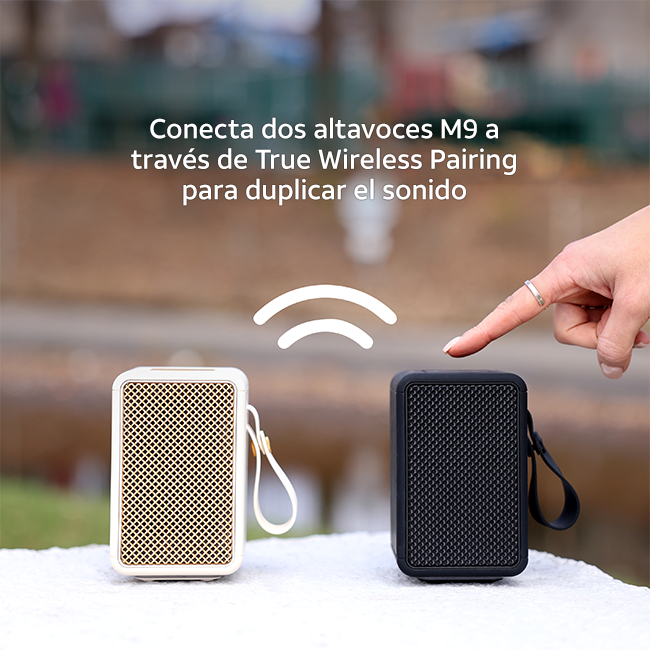 Altavoz Bluetooth AT&T Essentials Retro de 15 W, negro (consulta de producto 4)