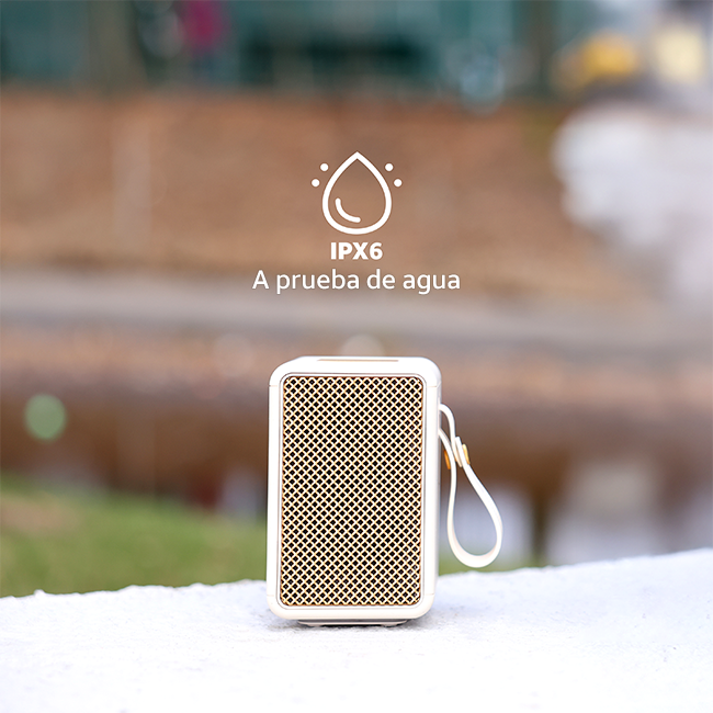 Altavoz Bluetooth AT&T Essentials Retro de 15 W, negro (consulta de producto 5)