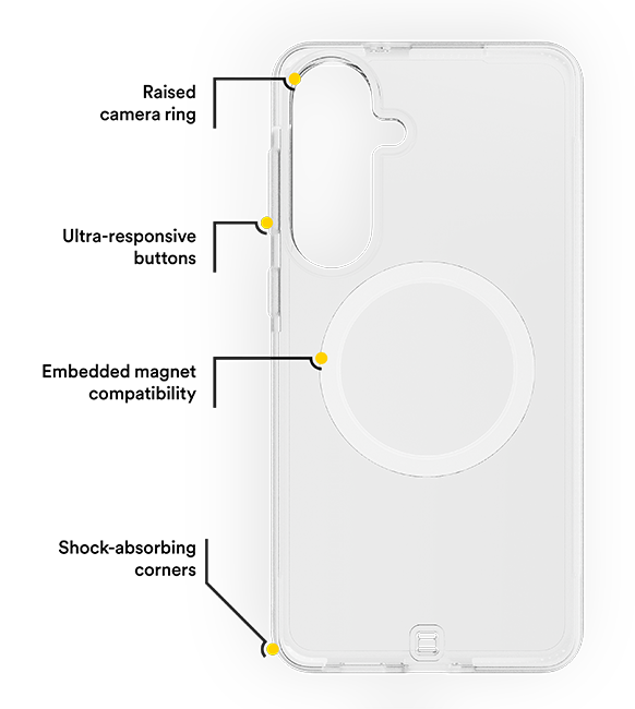 BodyGuardz%20Ace%20Pro%20with%20Magnet%20Case%20-%20Samsung%20Galaxy%20S26%20%20-%20Clear%20%20%28Product%20view%203%29