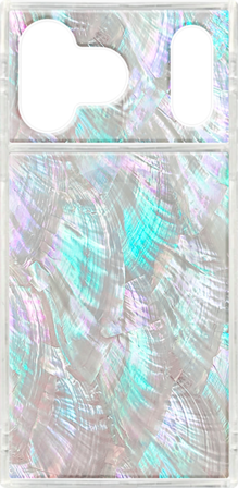 Estuche MagSafe blanco de nácar FLAUNT SQUARE para iPhone 17 Pro Max