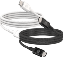 Paquete de 2 cables trenzados USB C a tipo C de AT&T de 6 pies