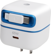 Bloque de pared de cable retráctil AT&T 65W