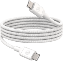 Cable trenzado USB C a tipo C de 8 pies de AT&T
