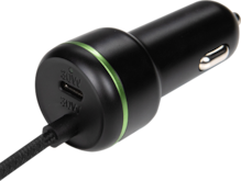 Cargador de coche de entrega de energía con cable cautivo de AT&T 60W con puerto USB-C (USB-C)