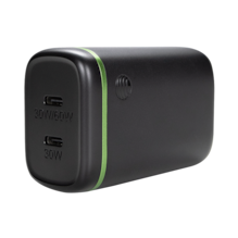 Bloque de pared de suministro de energía de 60 W de doble puerto de AT&T (USB-C + USB-C)