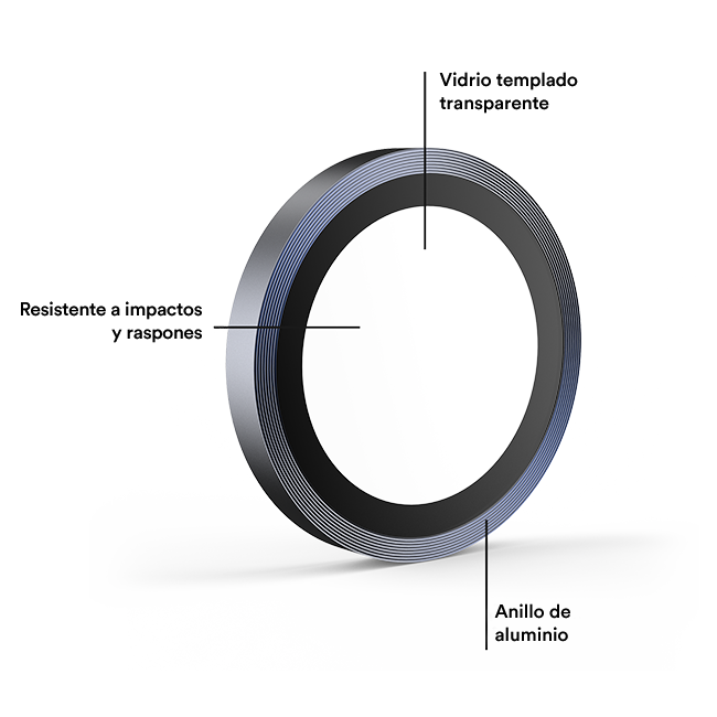 Protectores para cámara BodyGuardz Pure 3 Navy Metallic para el iPhone 17 Pro Max/17 Pro, azul marino metalizado (consulta de producto 4)