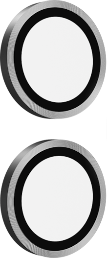 Protectores de cámara metálicos plateados BodyGuardz Pure 3 para iPhone 17