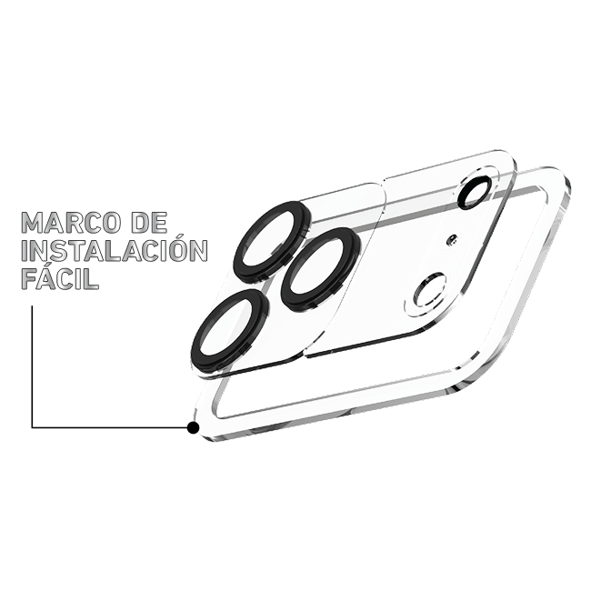 Protector modular DuraGlass para lente de cámara de 3 piezas - iPhone 18 Pro Max