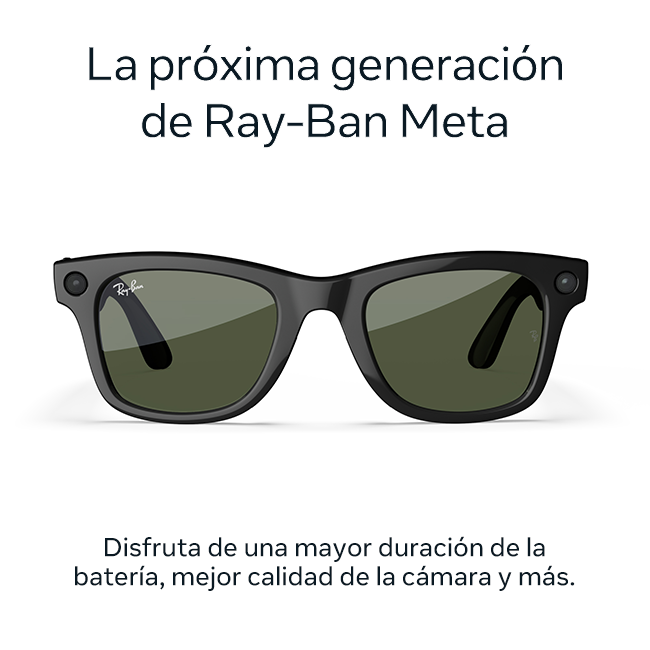 Ray-Ban Meta Wayfarer (Gen 2) - Lentes Transitions, negro mate