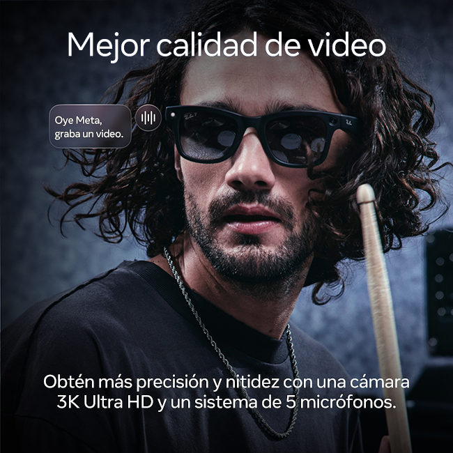 Ray-Ban Meta Wayfarer (Gen 2) - Lentes Transitions, negro mate