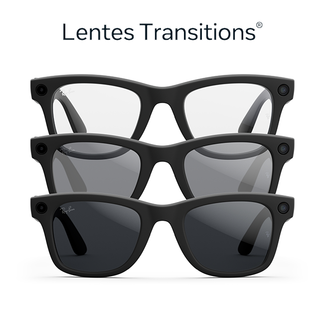 Ray-Ban Meta Wayfarer (Gen 2) - Lentes Transitions, negro mate
