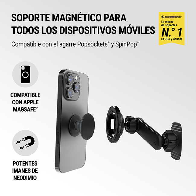 Soporte Scosche Magic Mount Select 5 en 1, negro (consulta de producto 2)