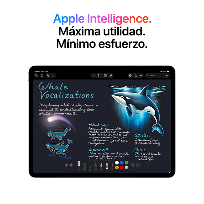 Apple iPad Air de 11 pulgadas (M4) 2026 - Blanco Estelar (consulta de producto 5)