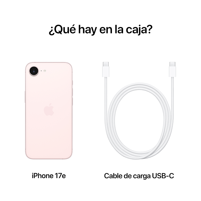 Apple iPhone 17e, rosa suave (consulta de producto 6)