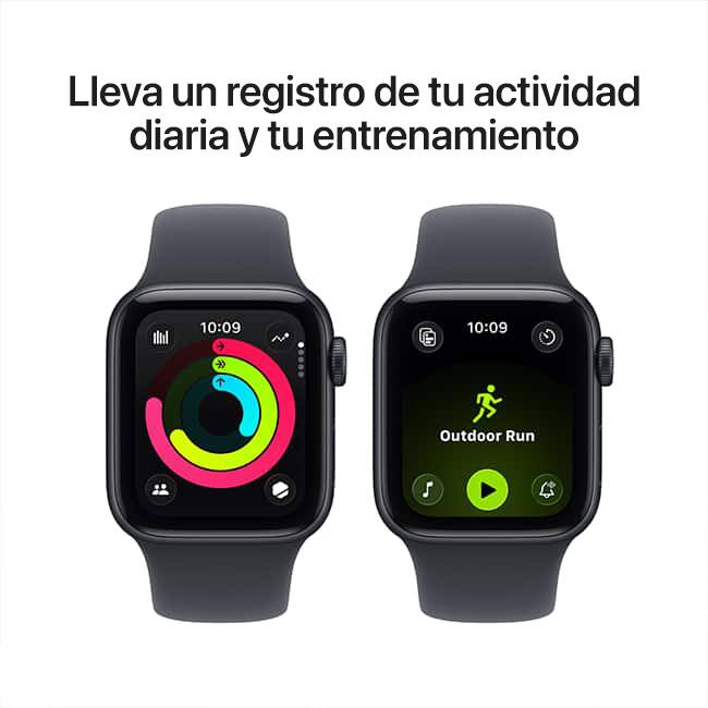 Apple Watch SE 3 de 40 mm, aluminio medianoche con correa deportiva medianoche, M-L (consulta de producto 6)
