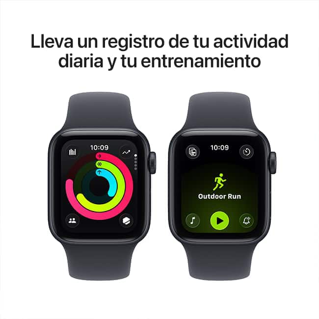 Apple Watch SE 3 de 44 mm, aluminio medianoche con correa deportiva medianoche, M-L (consulta de producto 6)