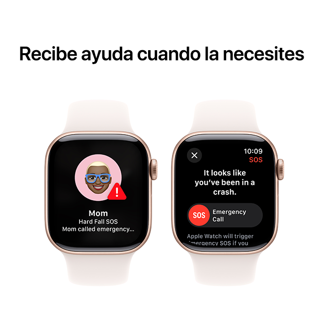 Apple Watch Series 10 de 42 mm, aluminio oro rosa con correa deportiva color rosa rubor, M-L (consulta de producto 7)