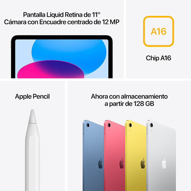 Apple iPad (A16) 2025 - Azul (consulta de producto 7)
