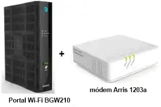 Portal y módem con servicio G.fast