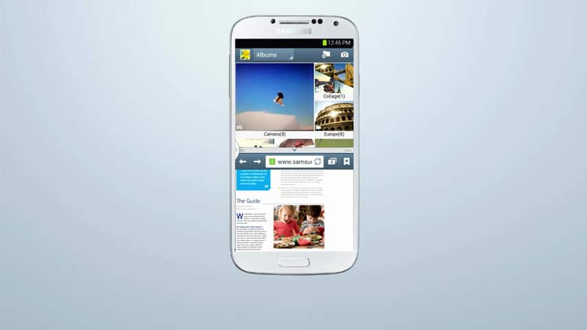 Multi Window en el Samsung Galaxy S® 4