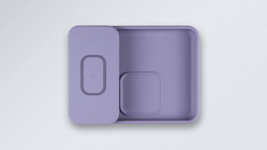 Cargador inalámbrico Tylt Pivot y bandeja de valet
