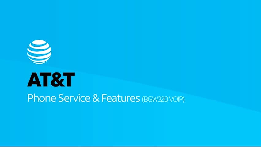 Servicio y funcionalidades de AT&T Phone (VOIP BGW320)