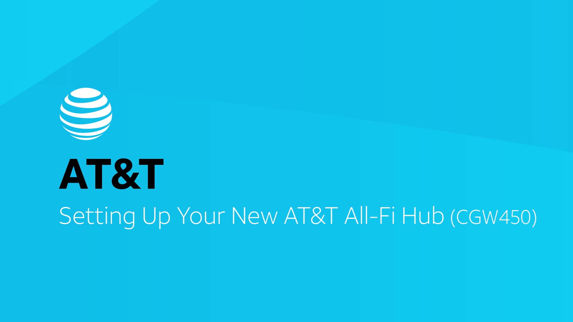 Configura tu nueva central de AT&T Internet Air (CGW450)