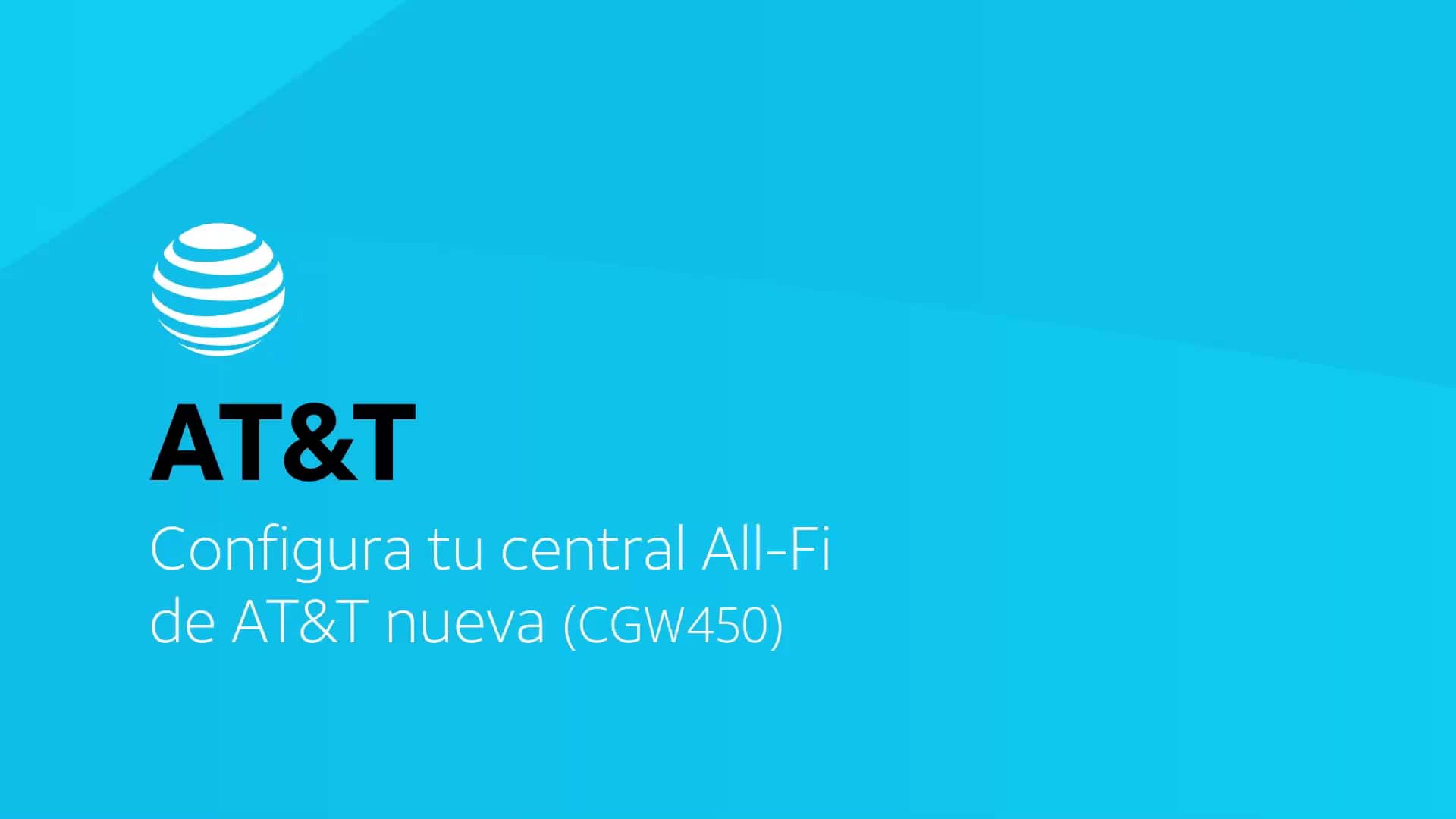 Video de configuración de la central All-Fi CGW450