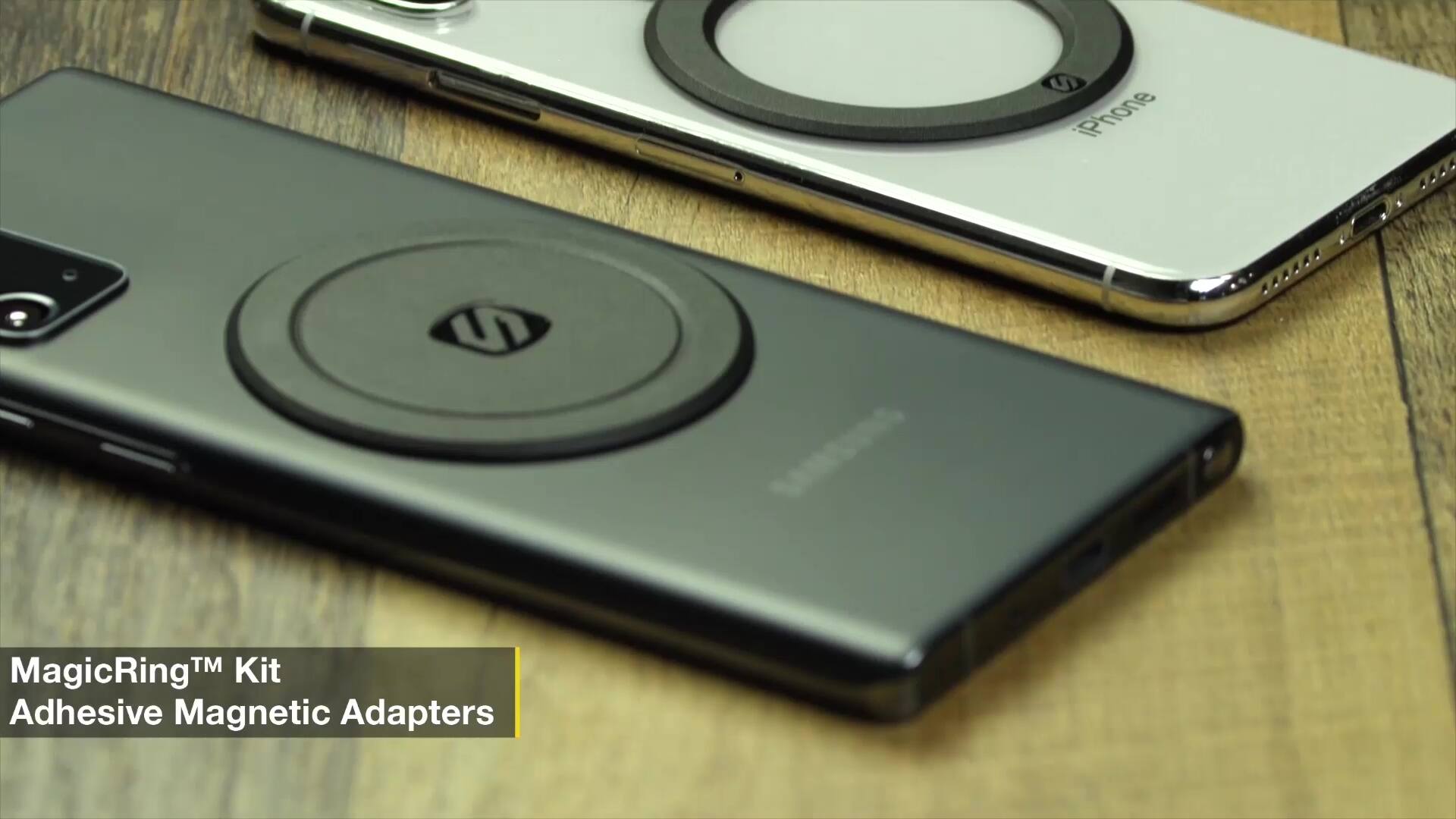 Kit de adaptadores adhesivos Scosche MagicRing compatibles con MagSafe, paquete de 2