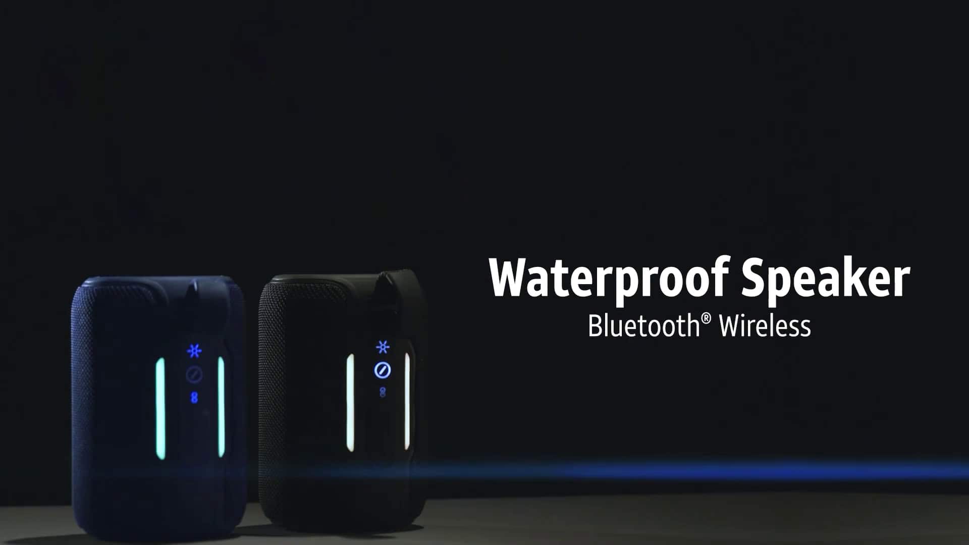 Altavoz Bluetooth portátil e inalámbrico AT&T Essentials a prueba de agua