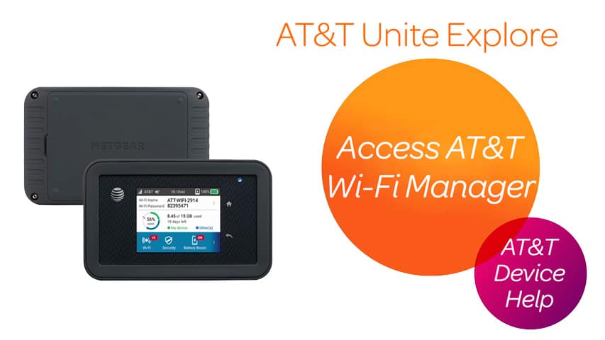 Accede al administrador de Wi-Fi de AT&T