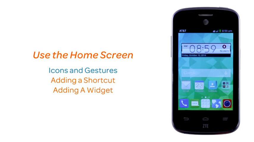 Uso de la pantalla de inicio