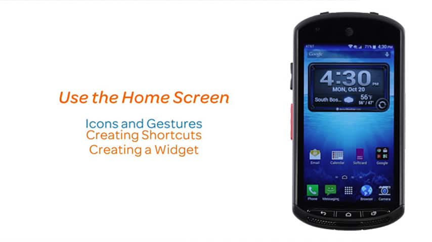 Uso de la pantalla de inicio