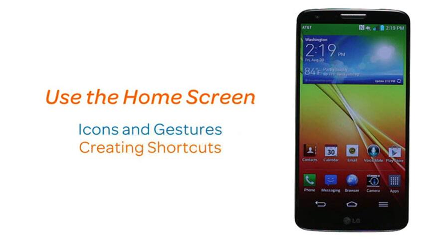 Uso de la pantalla de inicio