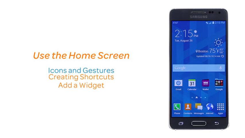 Uso de la pantalla de inicio