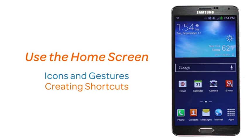 Uso de la pantalla de inicio