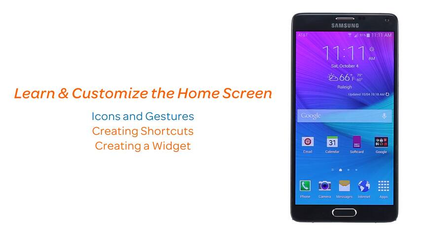 Uso de la pantalla de inicio