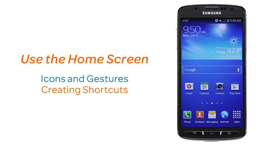 Uso de la pantalla de inicio