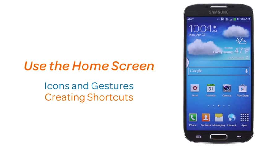 Uso de la pantalla de inicio