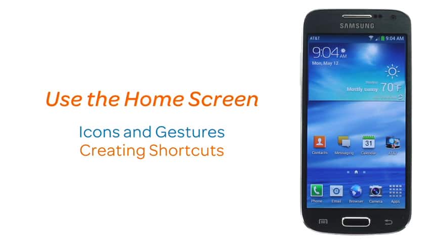 Uso de la pantalla de inicio